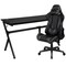 Flash Furniture Black Gaming Desk-Cup Holder/Reclining Chair Set BLN-X20D1904L-GY-GG - alternate 2